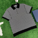 디올 [ 잔디집 ]  오블리크 자카드 폴로 니트 반팔 티셔츠 “3COLOR”