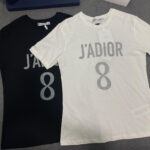 디올 [TJ공장]  자도르 레터링 장식 코튼 린넨 저지 반팔 티셔츠”2COLOR”