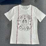 디올 [TJ공장] 유니온 코튼 린넨 저지 프린트 반팔 티셔츠