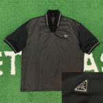 프라다 [ 잔디집 ] 24 리나일론 사피아노 스틸 와펜 반팔 폴로 카라 티셔츠