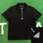 프라다 [ 잔디집 ]  와플 스틸 와펜 반팔 폴로 카라 티셔츠 “2COLOR”